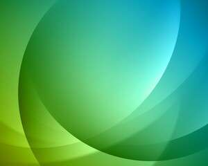 Wall Mural - Abstract green smooth light lines vector background. Trendy modern design template for banner or poster.