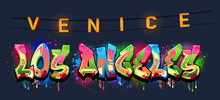 A Cool Genuine Wildstyle Graffiti Name Design - Los Angeles Venice Beach