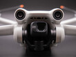 Front of drone close up gimbal and sensors