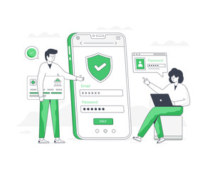 Canvas Print - Secure Payment 