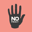 No piracy message symbol