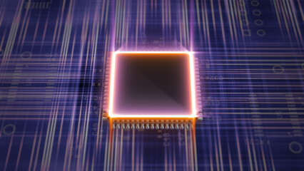 Graphic board micro chip processor abstract