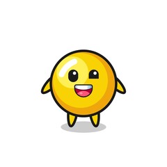 Sticker - illustration of an egg yolk character with awkward poses