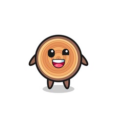 Sticker - illustration of an wood grain character with awkward poses