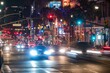 Hollywood Boulevard in Los Angeles California at night