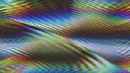 Wall Mural - Abstract luminous holographic rainbow texture background