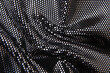 Fabric black bestial disco close up background texture