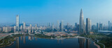 Fototapeta Londyn - Aerial view of landscape in Shenzhen city,China