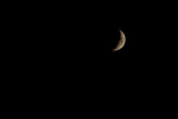 Fototapeta Tęcza - Księżyc w bezchmurną noc