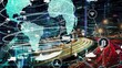 © InfiniteFlow - Smart transport technology concept for future car traffic on newish city road . Virtual intelligent system makes digital information analysis to connect data of vehicle on city street .