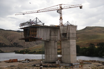 Wall Mural - site with crane