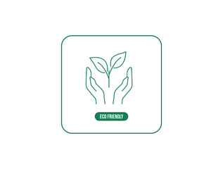 Wall Mural - eco-friendly icon vector illustration