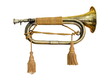 Old brass bugle  / World War 2 Japanese military brass bugle