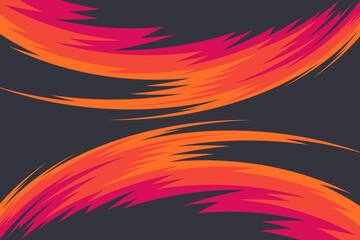 Wall Mural - abstract background with gradient curved spikes pattern and with some copy space area