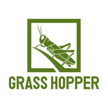 Grasshopper Design Icon Logo Vector