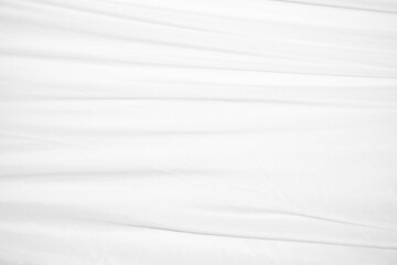 Wall Mural - Textures Background Abstract white fabric background pattern with soft waves is suitable for a dress or suit where transparency and flow are required.