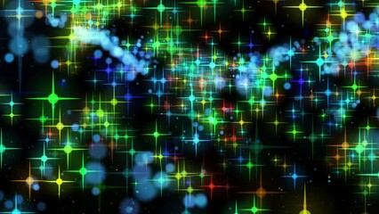 Wall Mural - seamless exploration of the loop galaxy through outer space towards the glowing milky way galaxy. cl