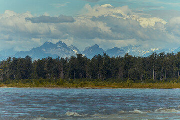 Wall Mural - Denali in Clouds