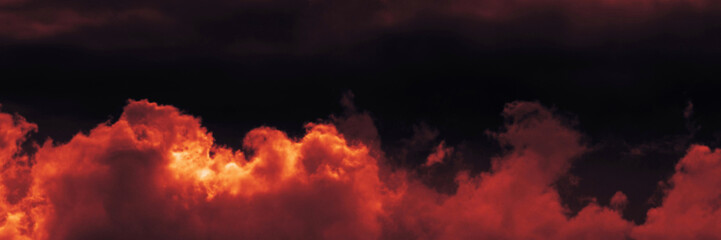 Wall Mural - the red sky background looked like smoke and fire. bomb violent. for wallpaper, backdrop and design.