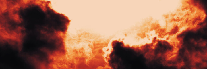 Wall Mural - the red sky background looked like smoke and fire. bomb violent. for wallpaper, backdrop and design.