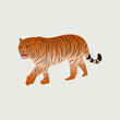 Wild animal tiger Zodiac tiger character Chinese horoscope