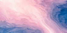 Abstract Art Pink Purple Blue Pastel Gradient Paint Background With Liquid Fluid Grunge Texture.