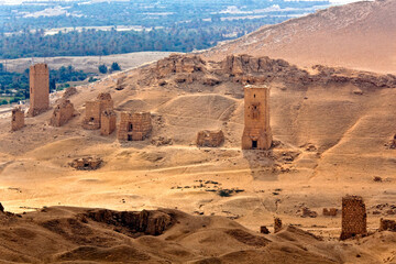 Wall Mural - Valley of Tombs Palmyra Syria