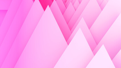 Wall Mural - Abstract light pink triangle layer background, geometric background, 3d rendering