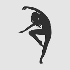 Wall Mural - dancing woman vector