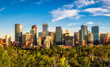 City skyline of Calgary in Canada