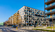 Modern residential apartment development projects at Dobra street in Srodmiescie Powisle downtown district of Warsaw in Poland