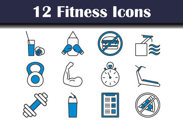 Sticker - Fitness Icon Set