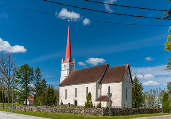 Wall Mural - little church in estonia