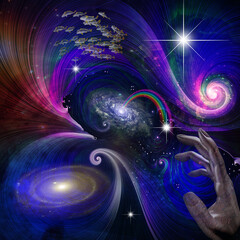 Wall Mural - manipulation of space and time
