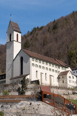 saint luzi church in chur in switzerland