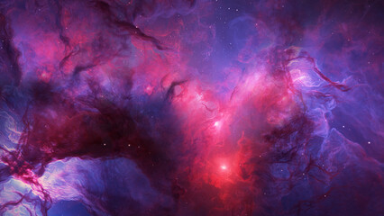 Wall Mural - Open space. Outer space gas clouds. Cosmos neutral background. Bright stars.