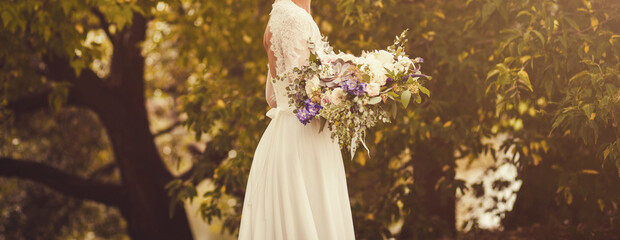 Smiling beautiful bride