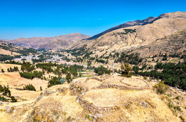 Canvas Print - Machu Pitumarca, an ancient Incas town in the Cusco region of Peru