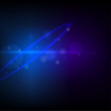 Dark Atmosphere Blue Bokeh Lights With Sonic Burst Line