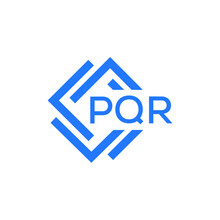 PQR Technology Letter Logo Design On White  Background. PQR Creative Initials Technology Letter Logo Concept. PQR Technology Letter Design.