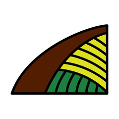 Sticker - Agriculture Field Icon