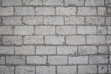 concrete block wall texture and background . industrial grey background