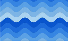 Vagues Bleues De L’eau. Fond Abstrait Bleu. Illustration Vectorielle Pour Conception.
