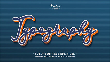 Wall Mural - typography text effect editable eps cc