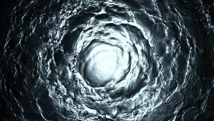 Aufkleber - Super slow motion of splashing water twister creating tunnel shape. Filmed on high-speed cinema camera,  1000fps.
