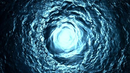 Aufkleber - Super slow motion of splashing water twister creating tunnel shape. Filmed on high-speed cinema camera,  1000fps.