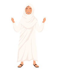 Sticker - muslim woman character