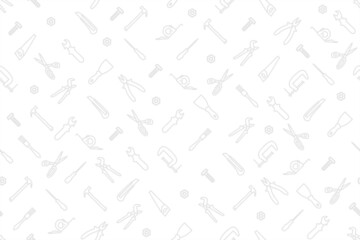 Sticker - Seamless pattern on the theme of tools and repairs.