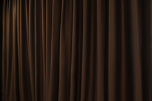 The Background Photo Of Dark Golden Brown Color Beautiful Curtain In The Dark Luxury Design Bed Room
