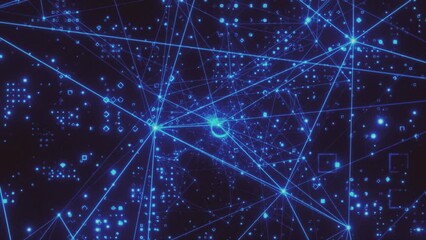3d animation of Block Chain Technology